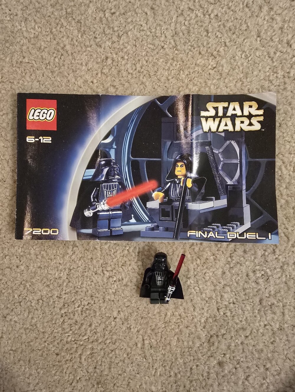 Vintage 2002 Lego Darth Vader Final Dual 1 Minifigure